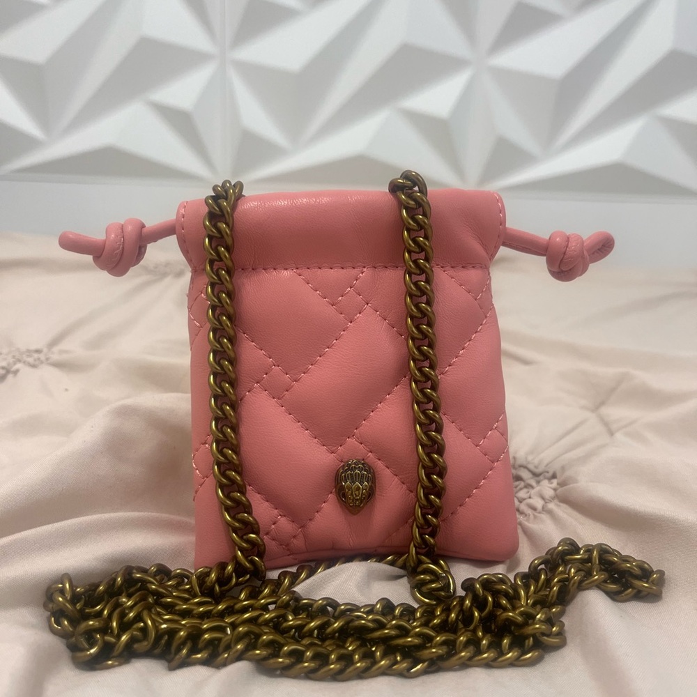 Kurt Geiger Pink Quilted Mini Chain Crossbody - Picture 4 of 10